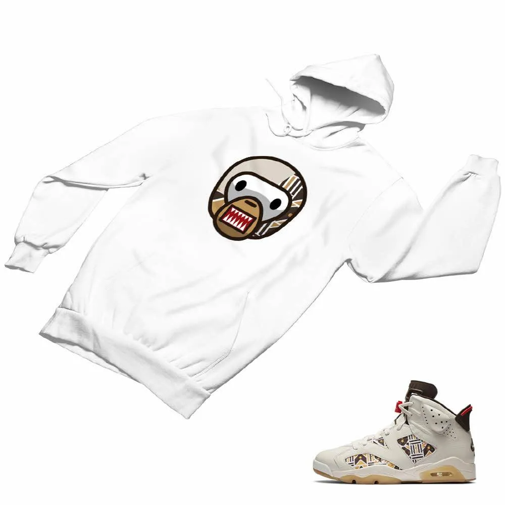 Jordan 6 Quai 54 Brown Matching Custom Designed Hoodies JD 6-23-2