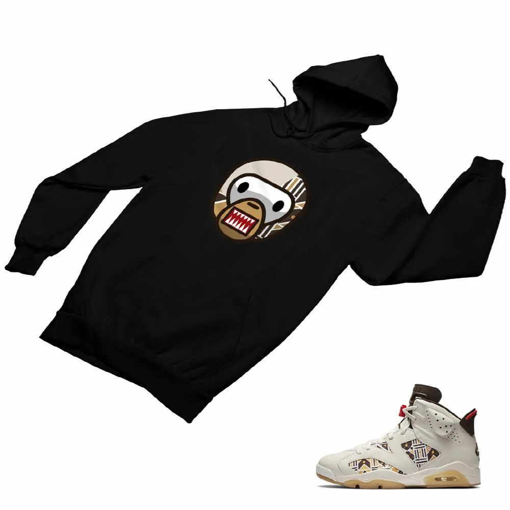 Jordan 6 Quai 54 Brown Matching Custom Designed Hoodies JD 6-23-2