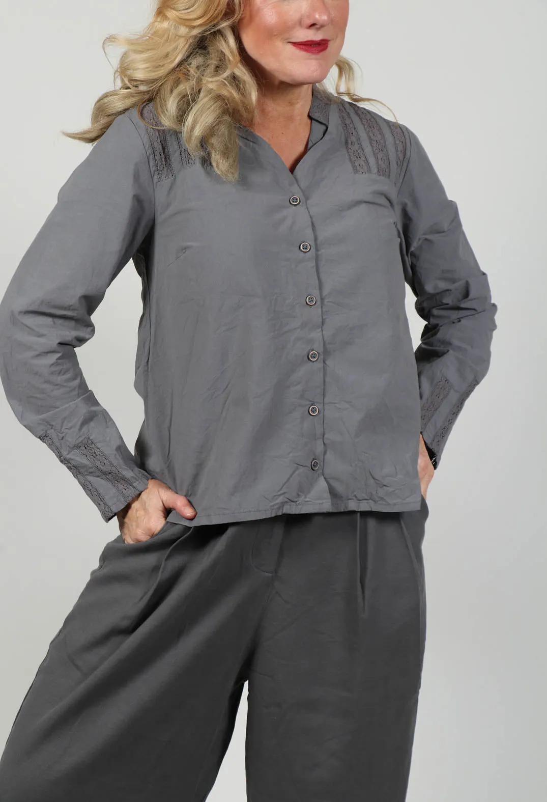 Julie Blouse in Dim Grey