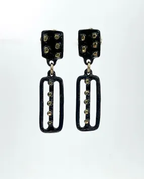 Julie Cohn Kusama Black Bronze Earrings