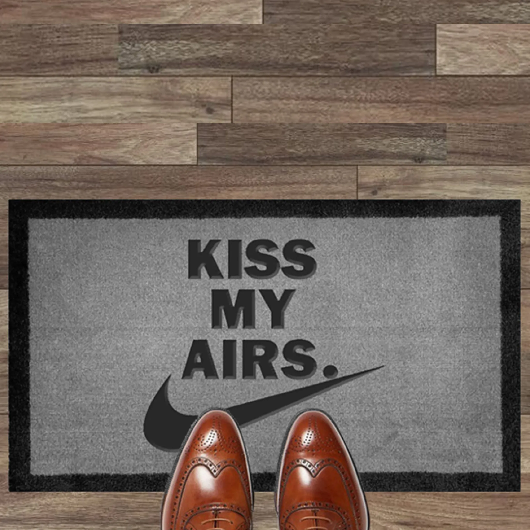 Kiss My Airs Light Grey Doormat 70x40cm