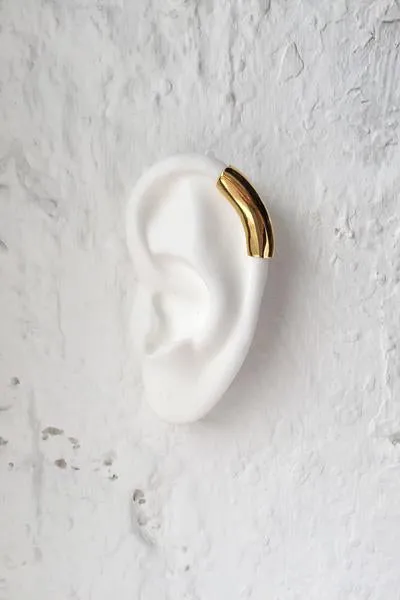 Lady Grey Helix Ear Cuff in Gold