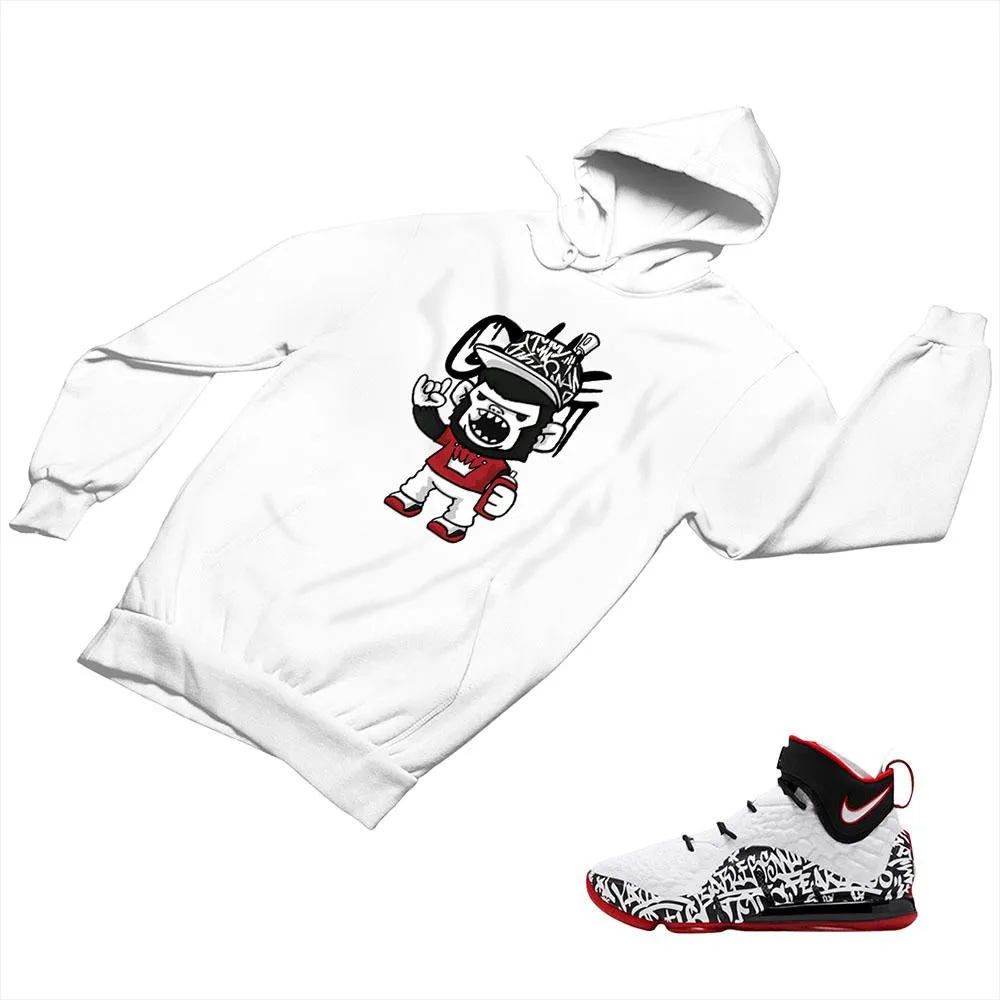 LeBron 17 Graffiti Matching Custom Designed Hoodies NLB17 1-4-4