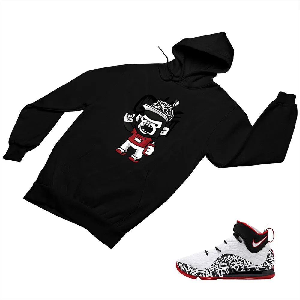 LeBron 17 Graffiti Matching Custom Designed Hoodies NLB17 1-4-4