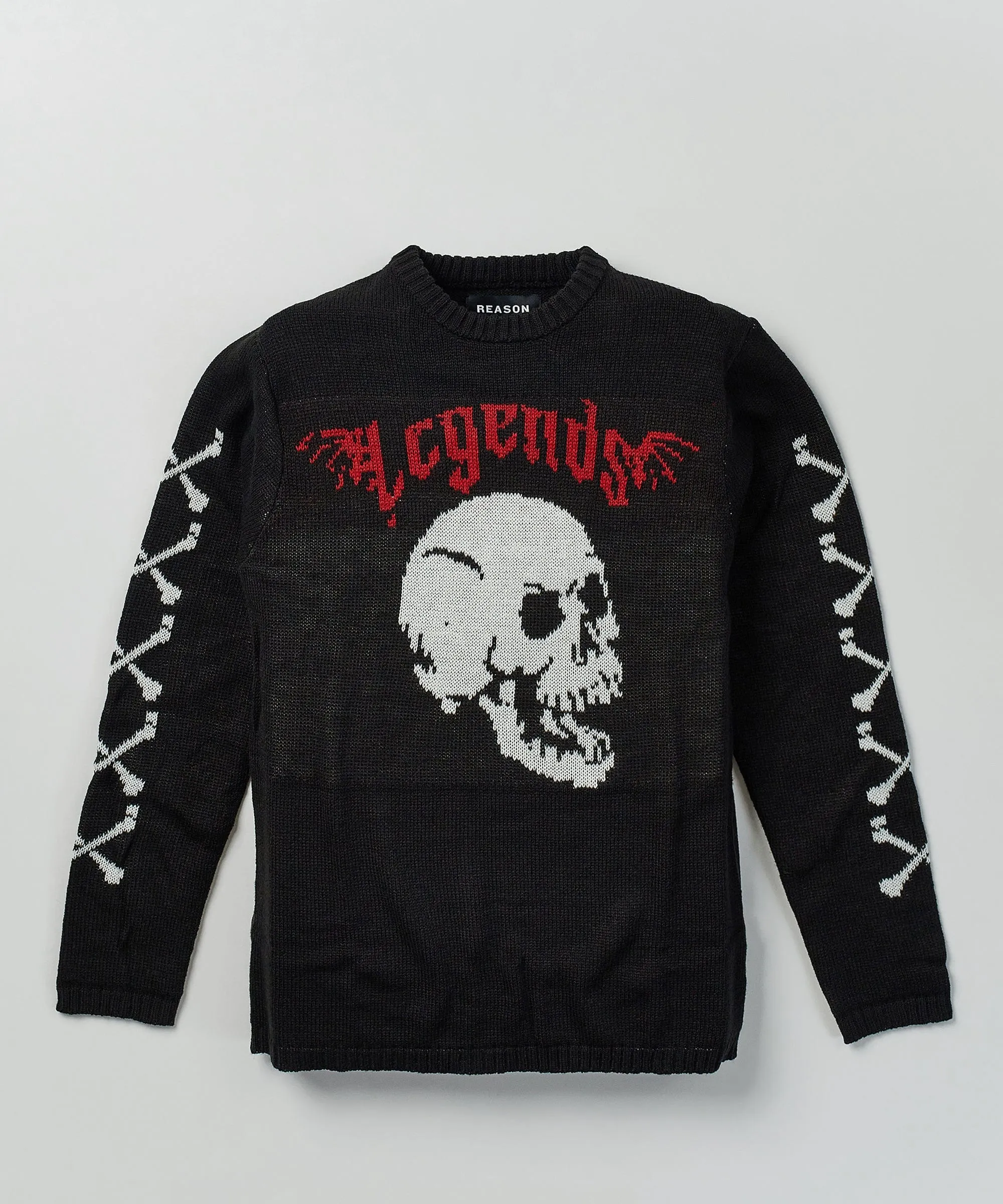 Legends Knit Skull Bones Sweater