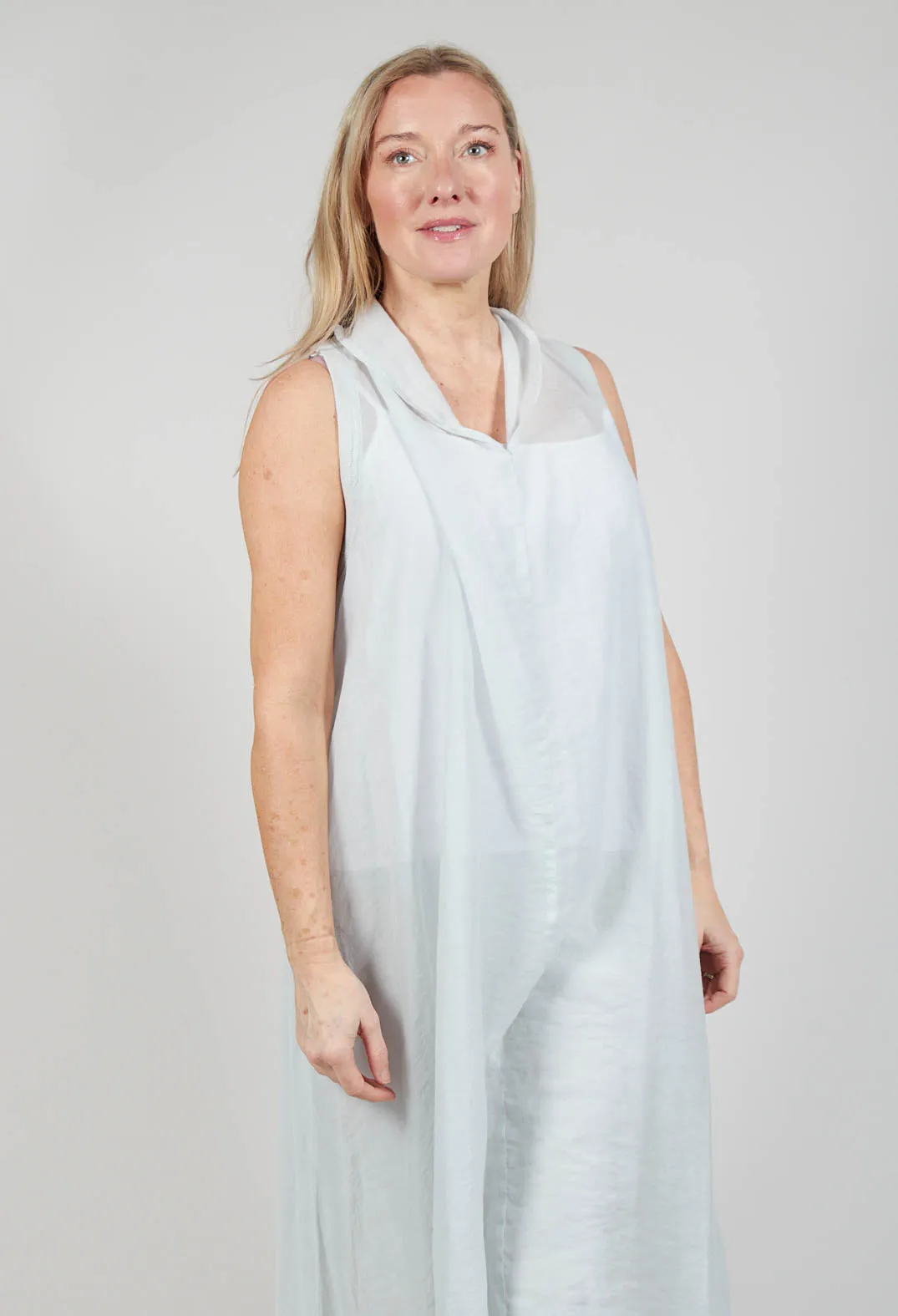 Lightweight Sleeveless Dress in Grey