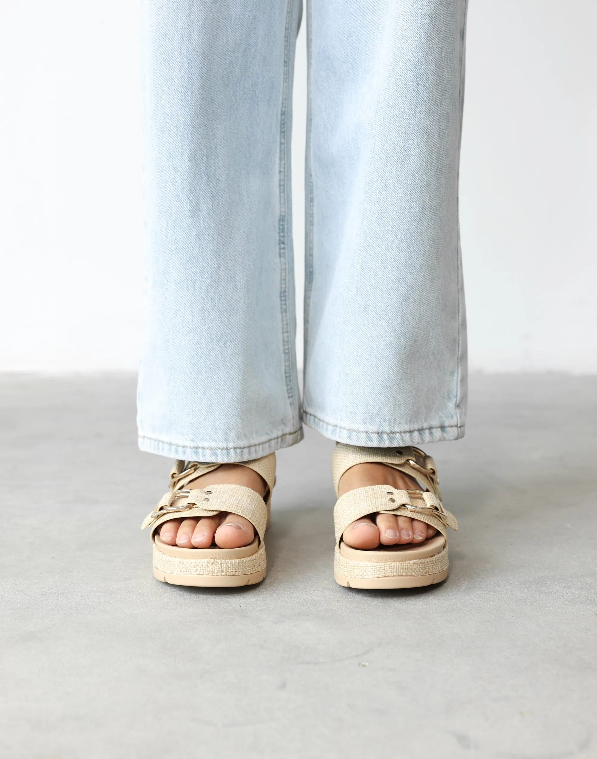 Litmus Sandals (Natural Raffia) - By Therapy