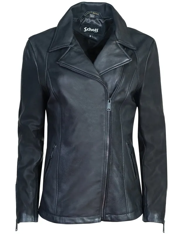 Long Lambskin Moto Jacket 2909W