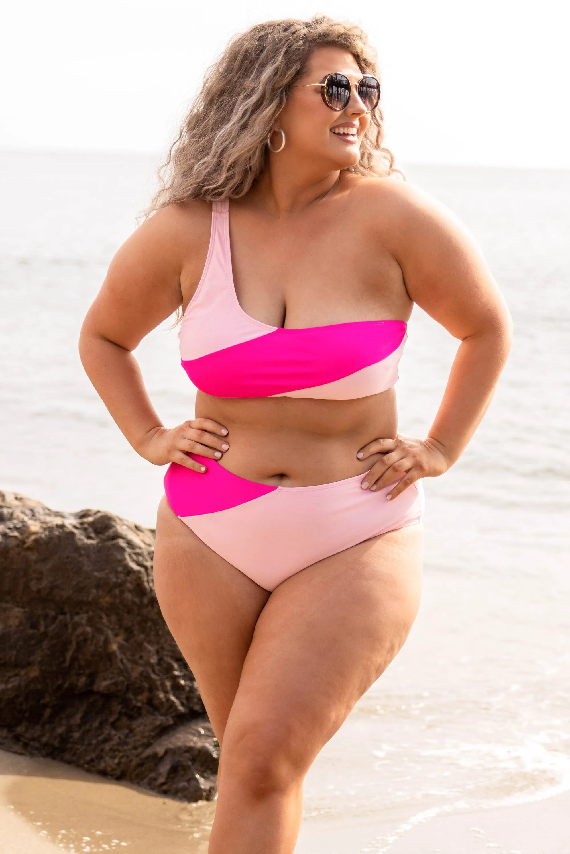 Love On The Horizon Swim Bottom, Pink