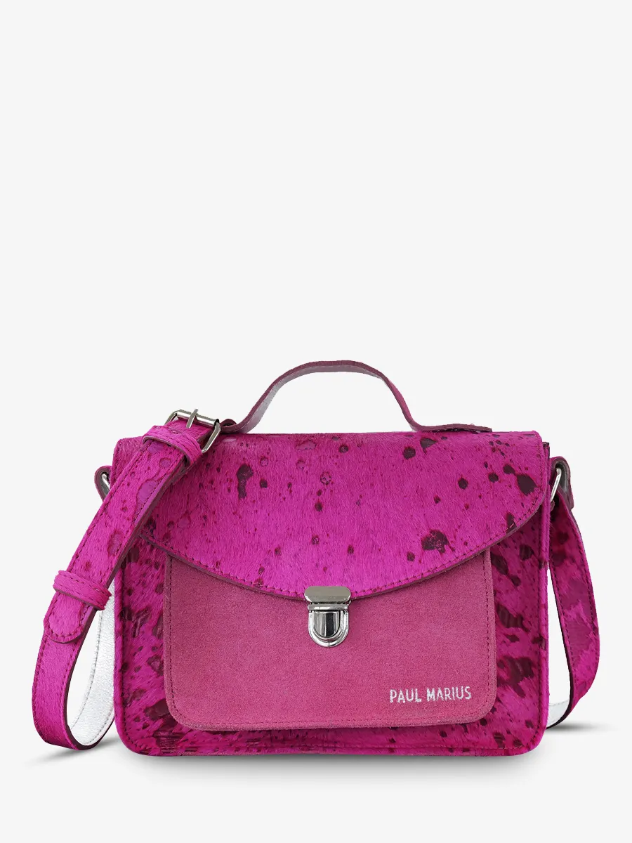 Mademoiselle George Rodeo Trip Fuchsia - pink leather shoulder bag for woman | PAUL MARIUS