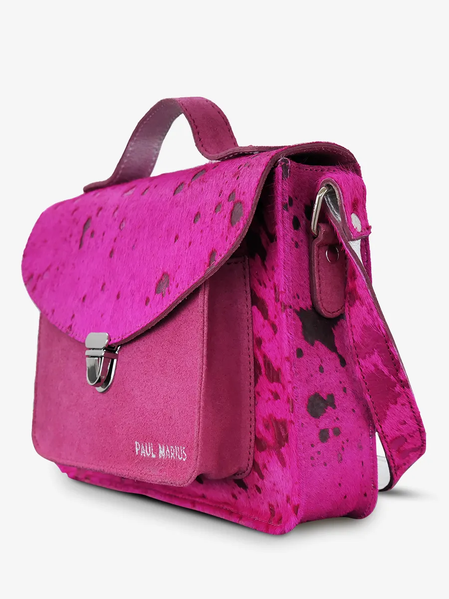 Mademoiselle George Rodeo Trip Fuchsia - pink leather shoulder bag for woman | PAUL MARIUS