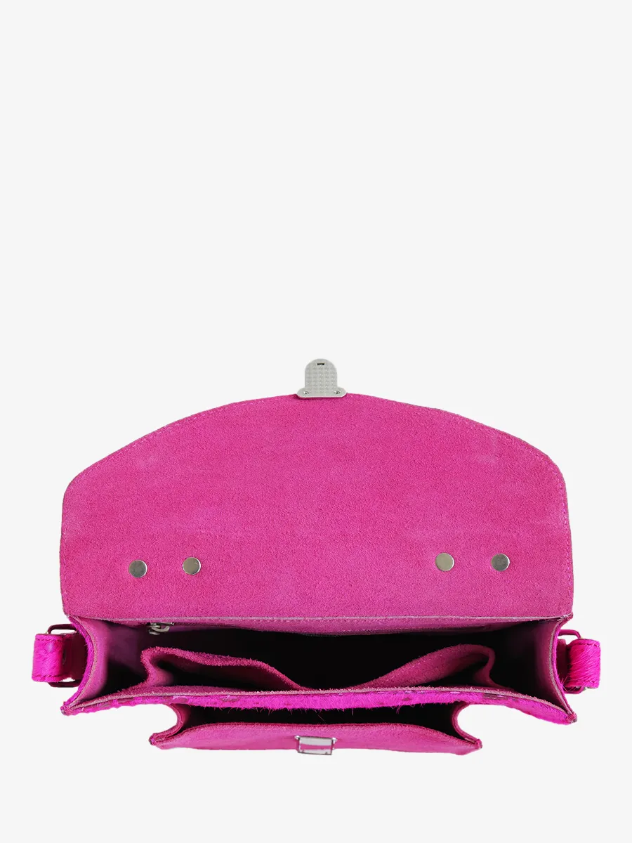 Mademoiselle George Rodeo Trip Fuchsia - pink leather shoulder bag for woman | PAUL MARIUS