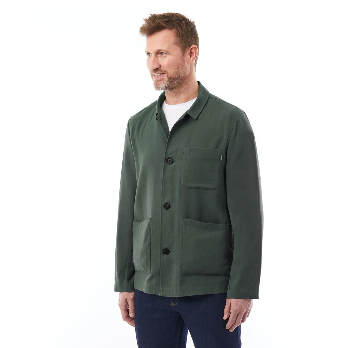 Men's Porto Linen Jacket Flint Green