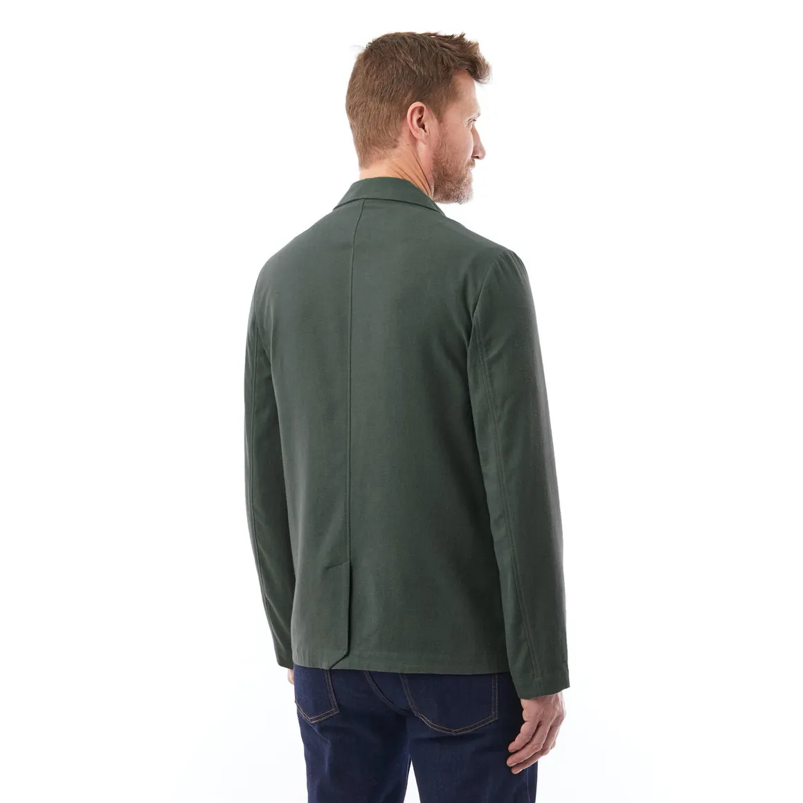 Men's Porto Linen Jacket Flint Green