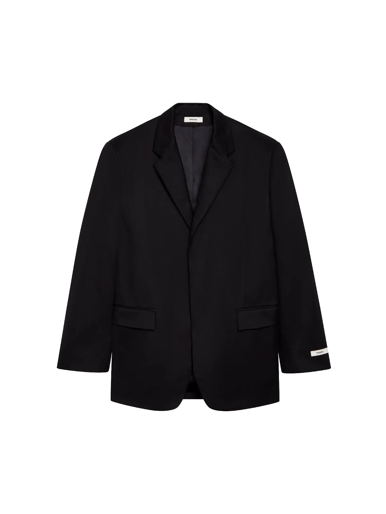 Men's Organic Cotton Oversized Tailored Blazer—black