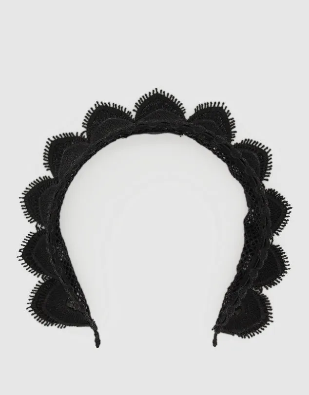 MORGAN & TAYLOR Cecilia Headpiece (Black)