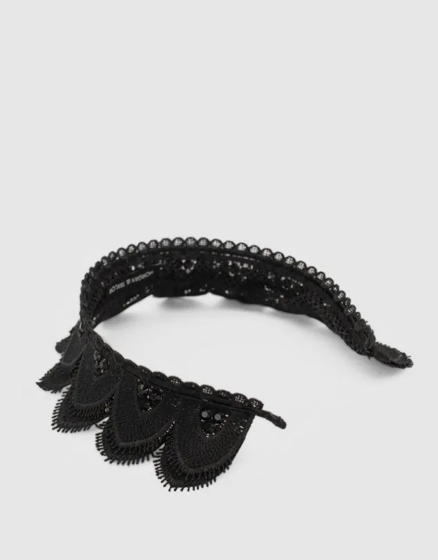 MORGAN & TAYLOR Cecilia Headpiece (Black)