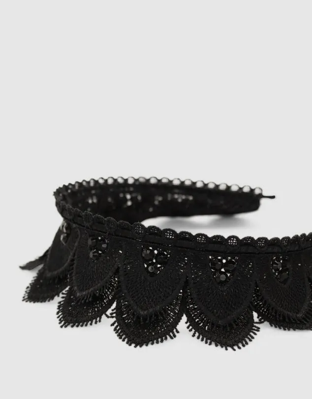 MORGAN & TAYLOR Cecilia Headpiece (Black)