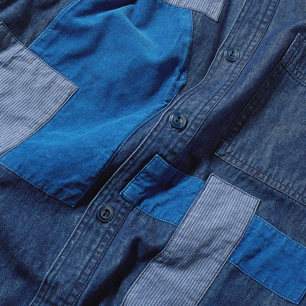 Neighborhood Patchwork ShirtIndigo