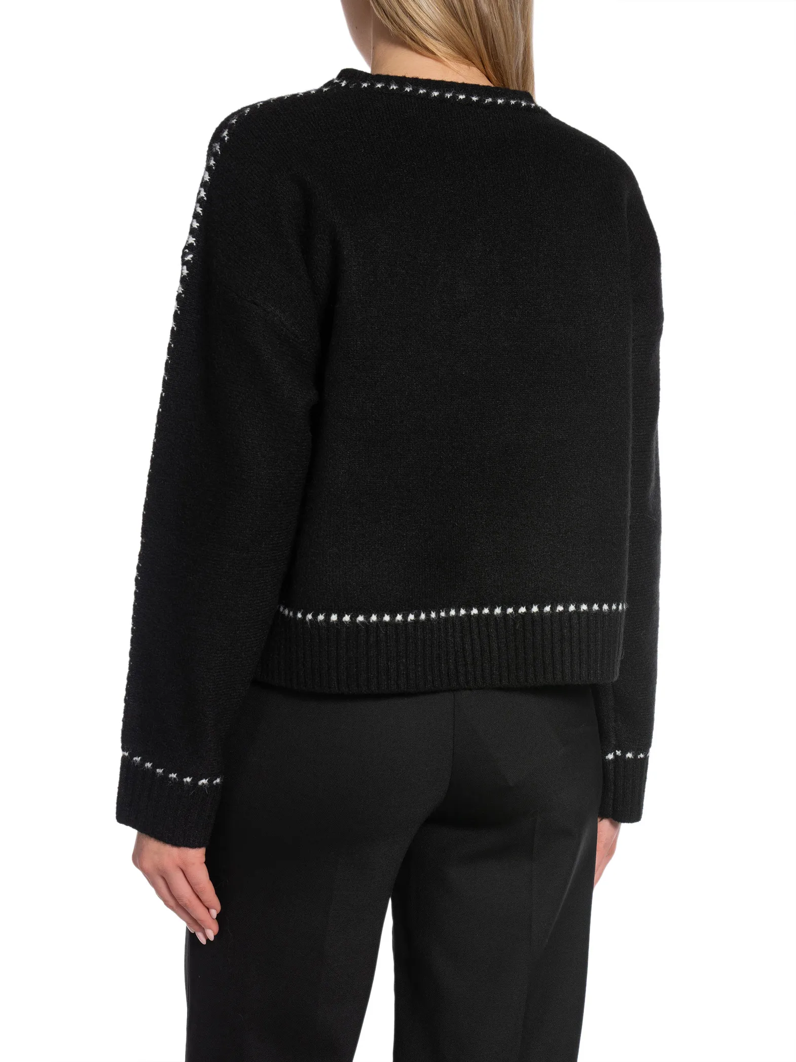 NEO NOIR SWEATER DETRI KNIT BLACK