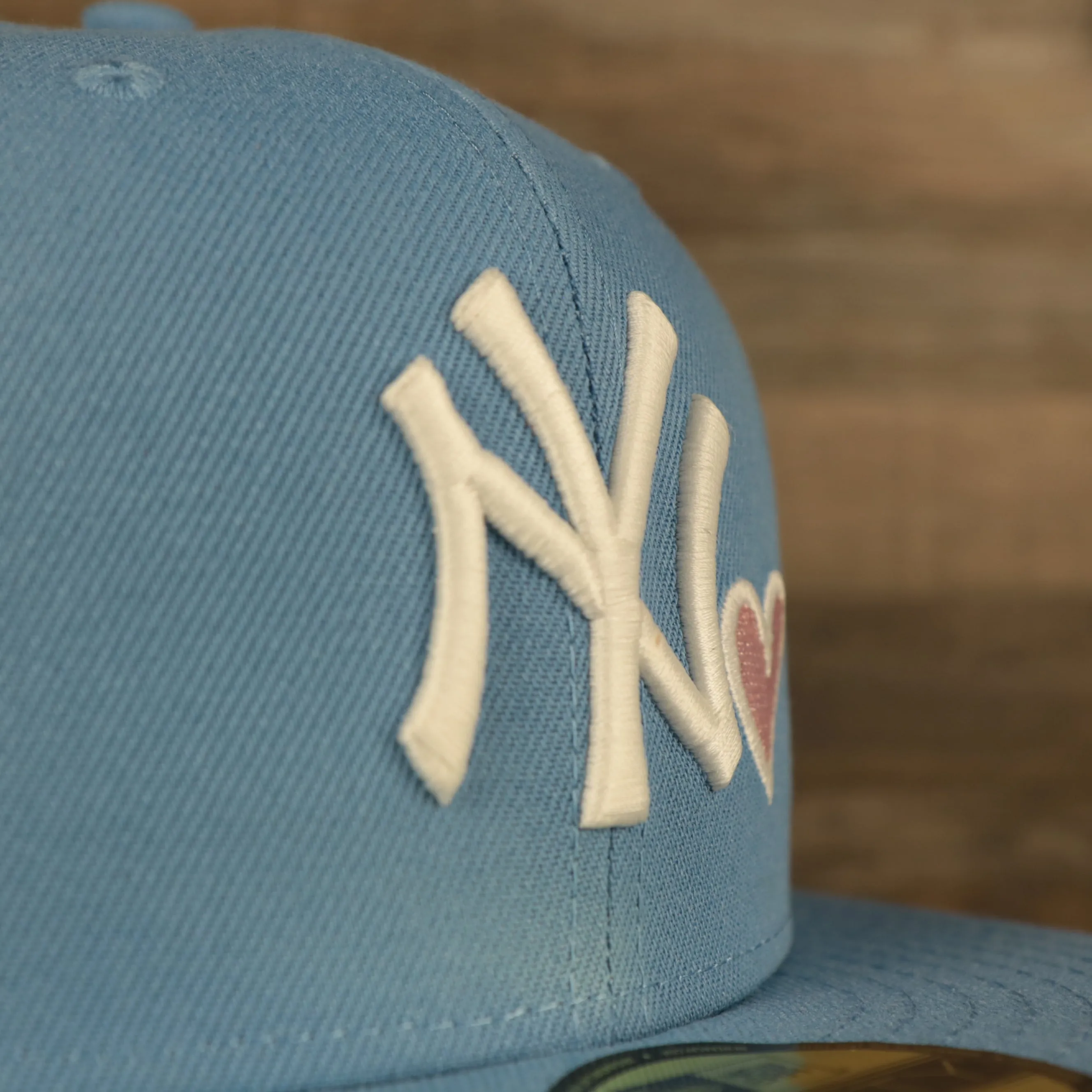 New York Yankees Glow In The Dark 27x World Series Champs Patch Pink Bottom Side Patch 59Fifty Fitted Cap