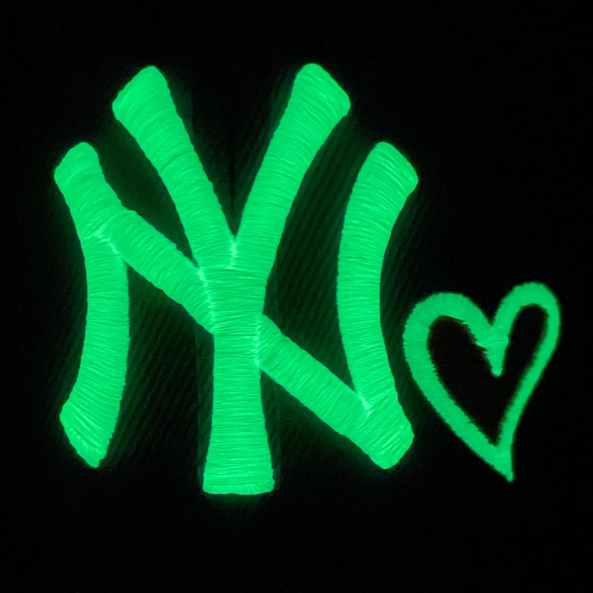 New York Yankees Glow In The Dark 27x World Series Champs Patch Pink Bottom Side Patch 59Fifty Fitted Cap