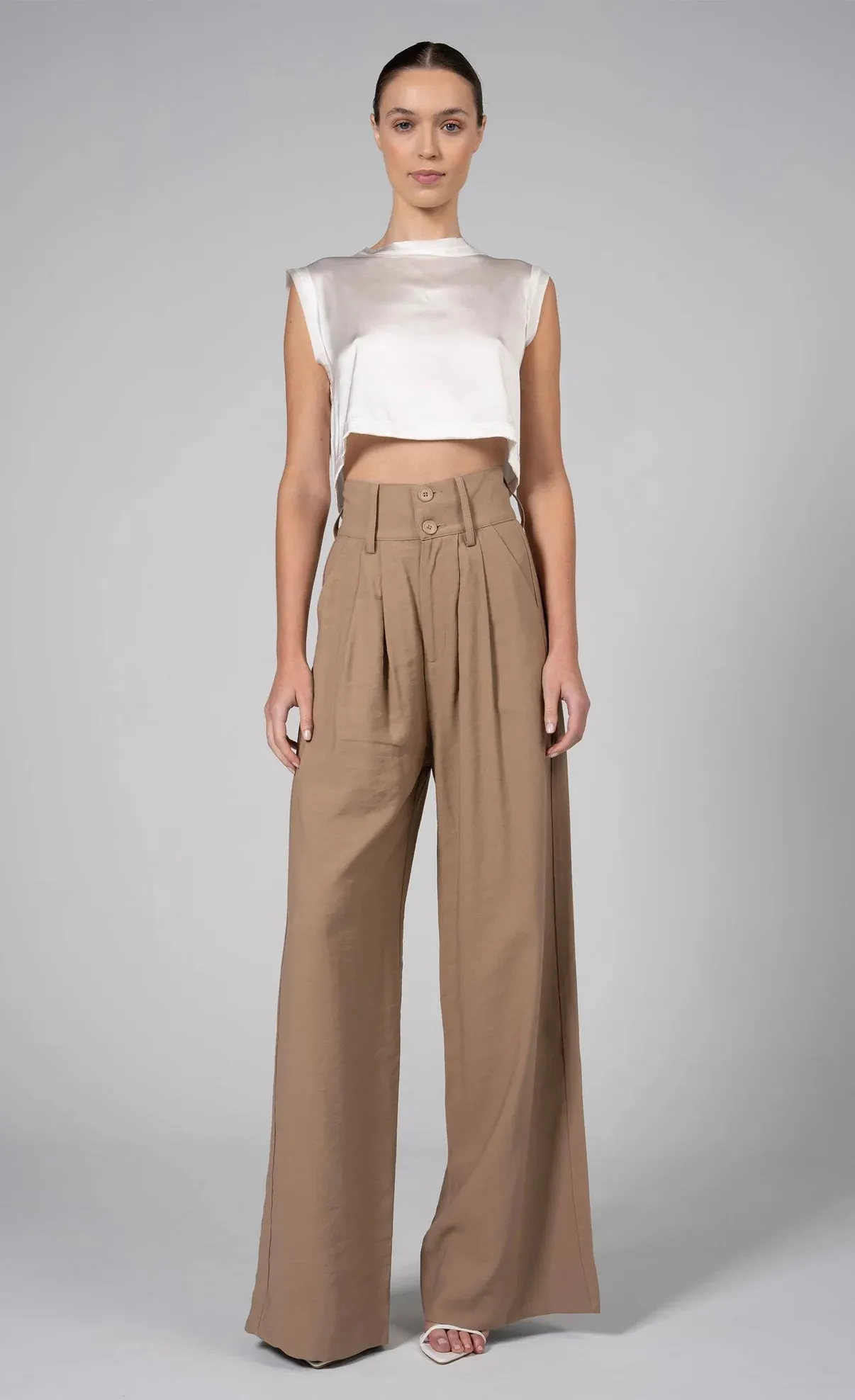 Nonchalant Mel Crop in Ivory