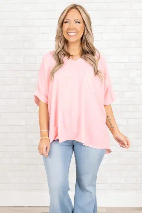 On The Run Top, Dusty Pink