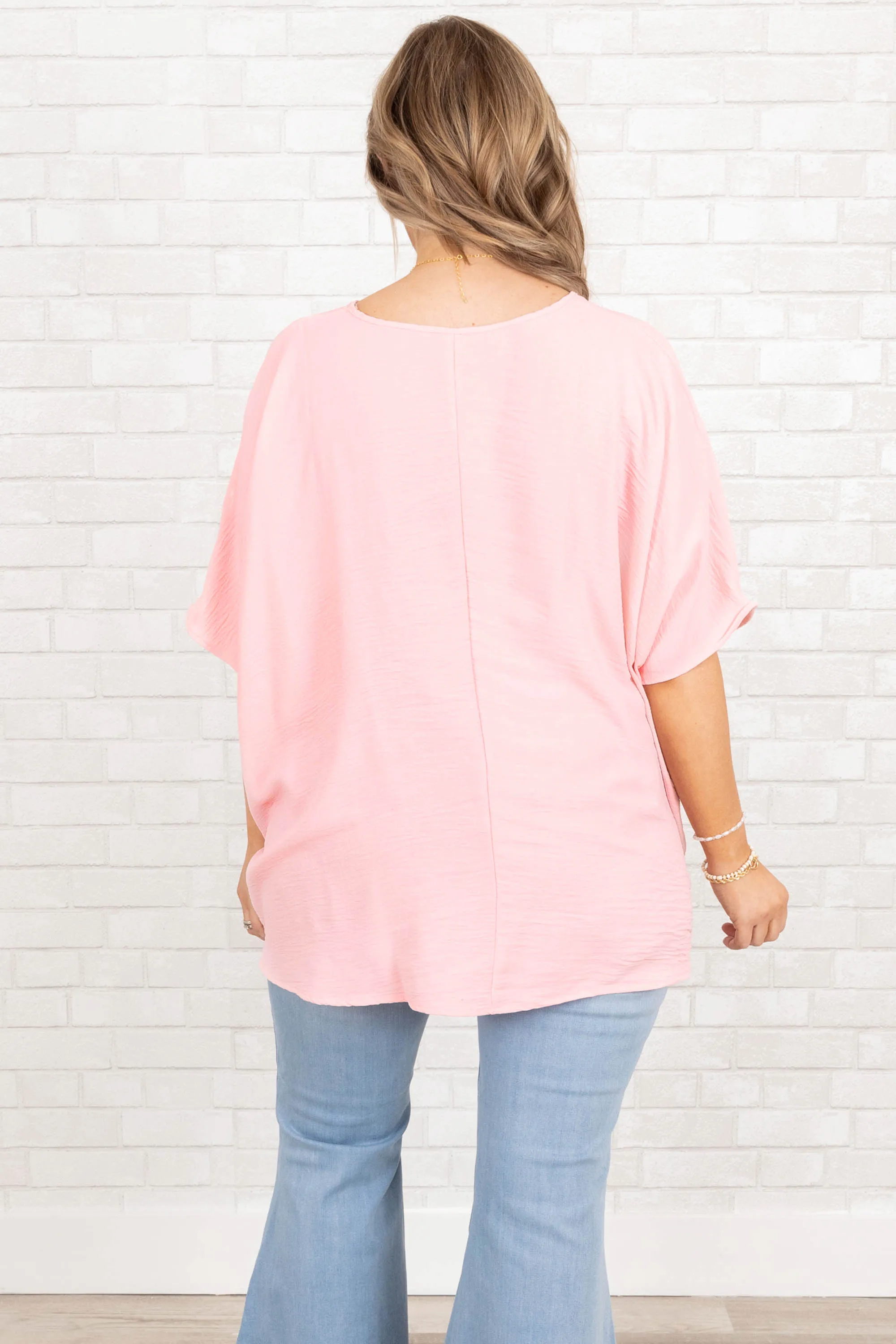 On The Run Top, Dusty Pink