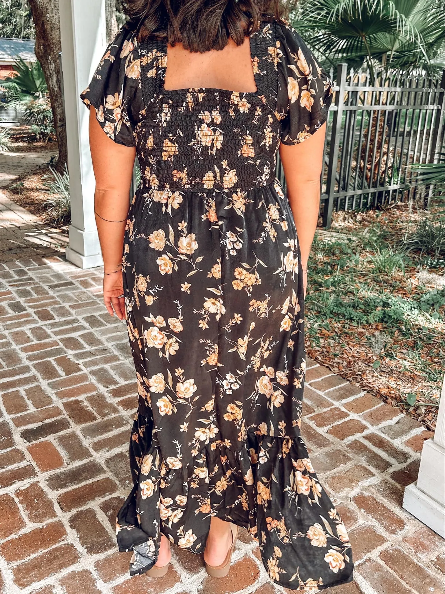 Onward Floral Maxi Dress | Black