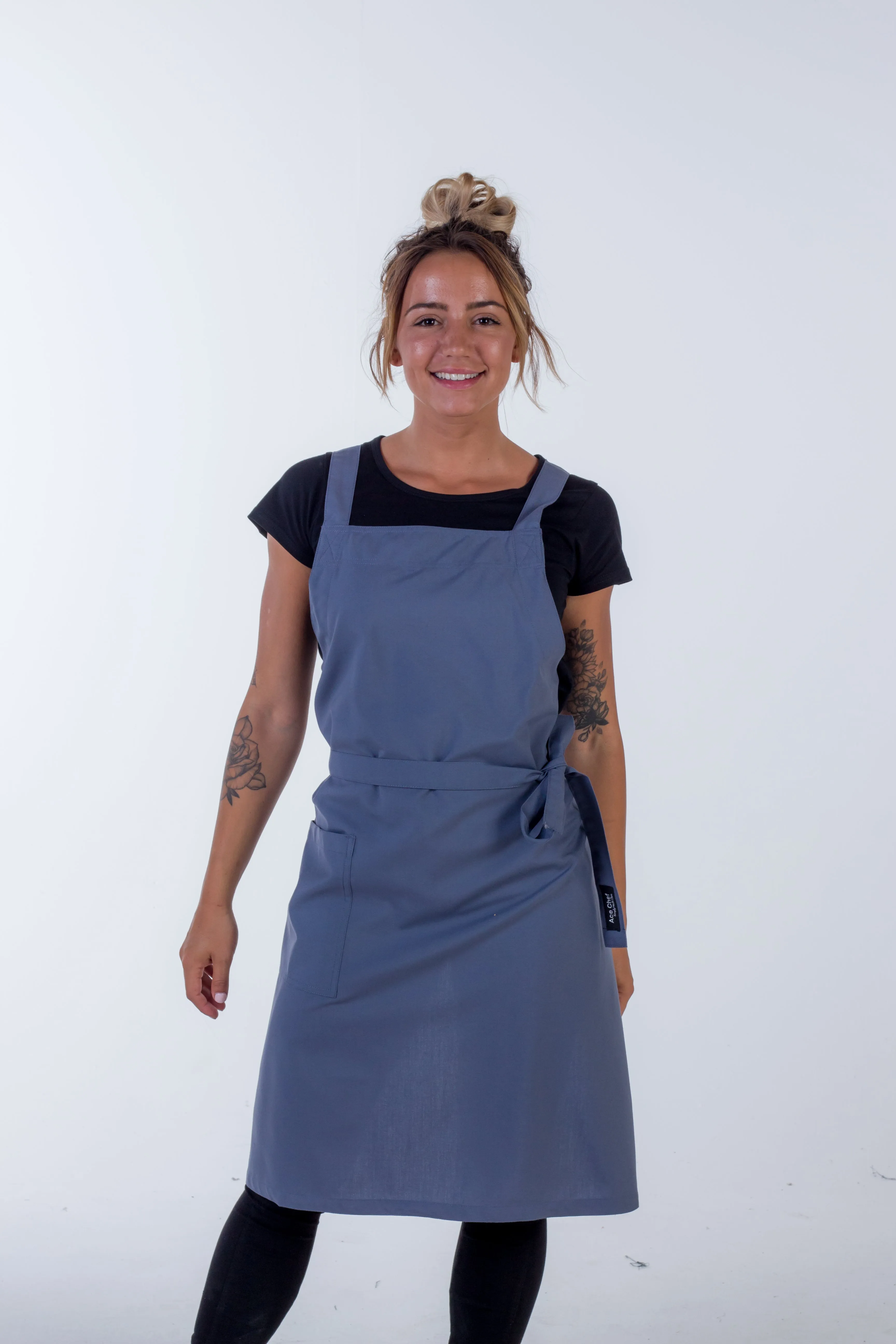 Orthodox Cross Over Apron Light Grey