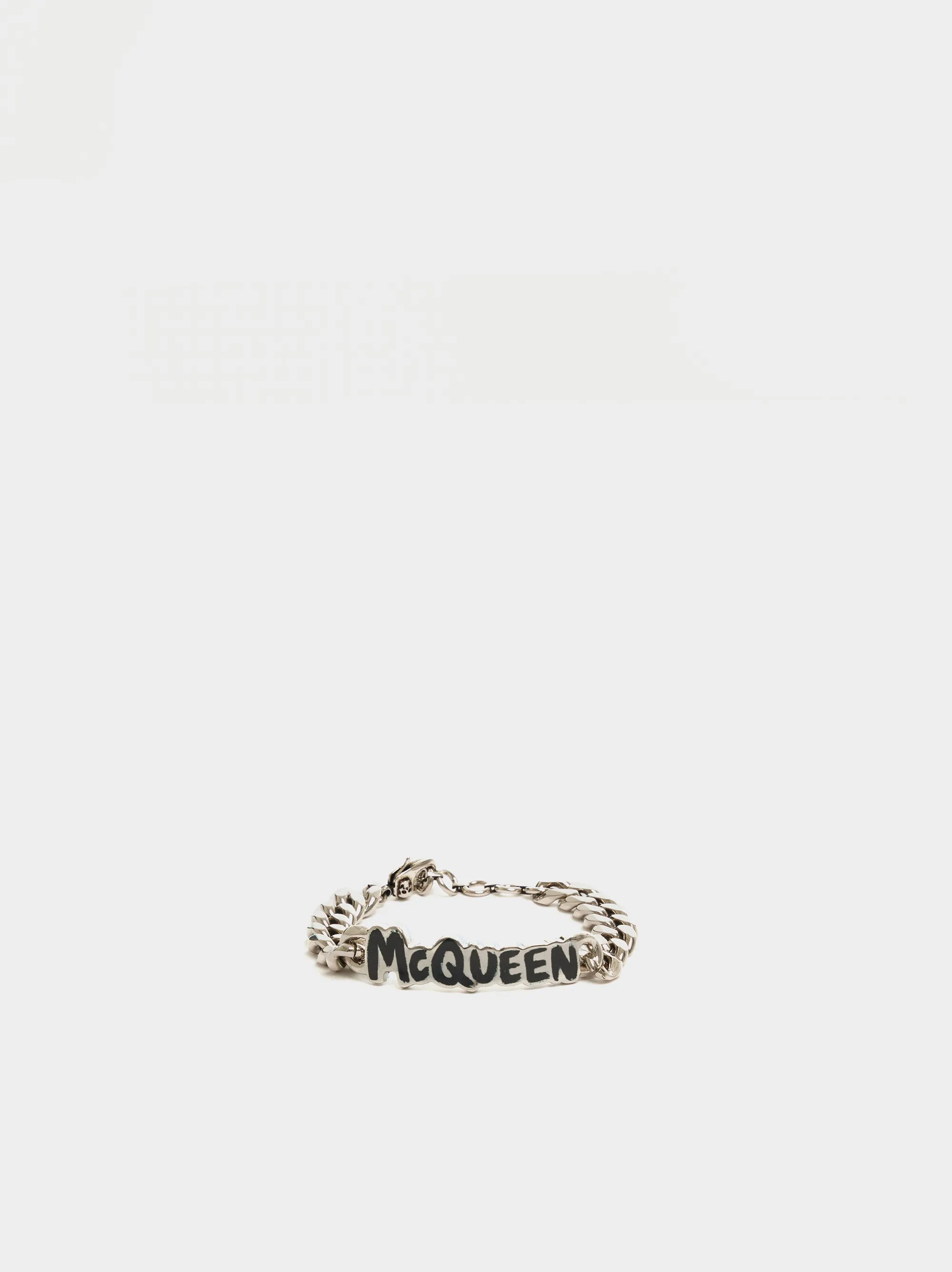 Ottone MCQ Graffiti Bracelet, Black