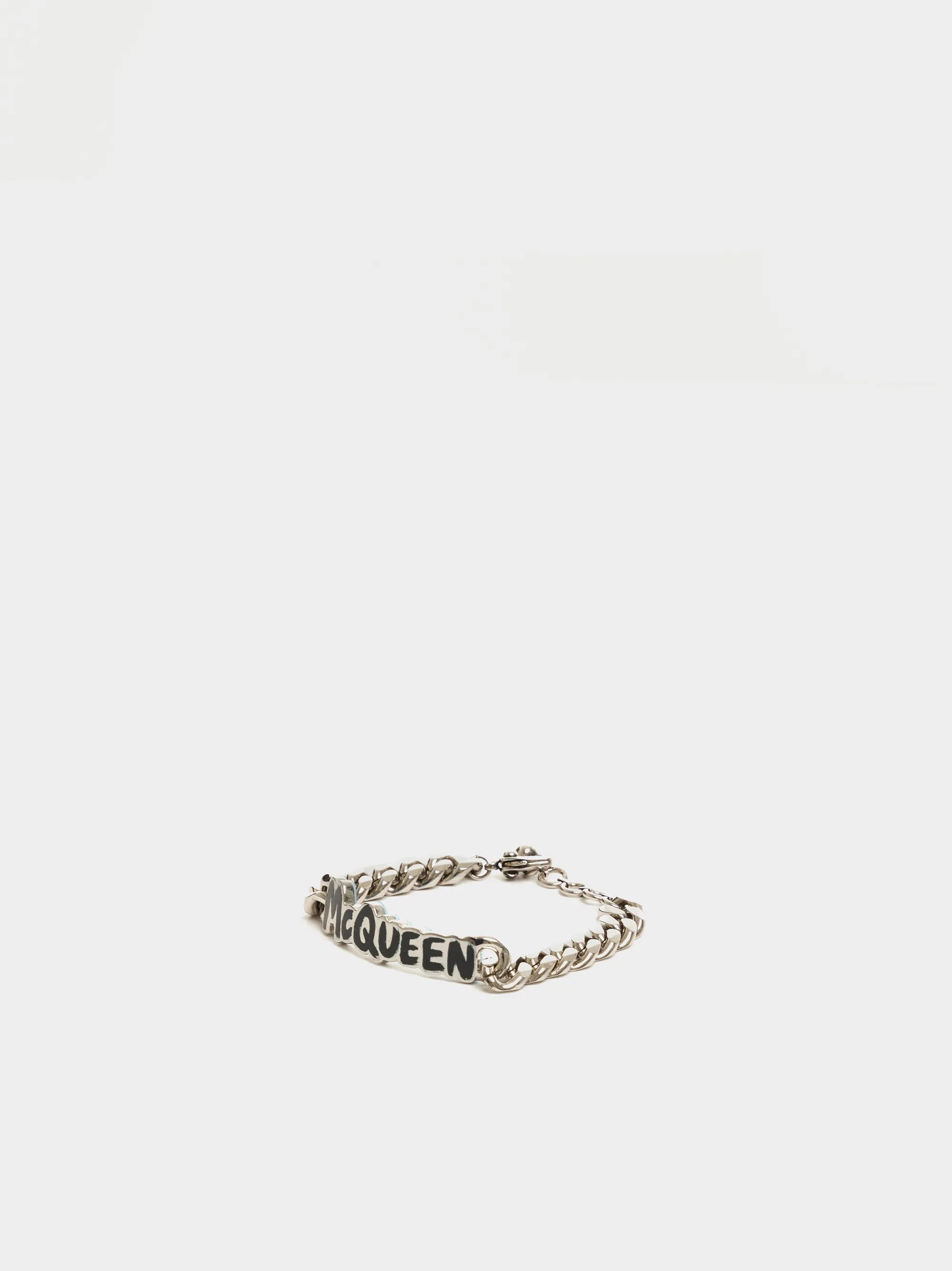 Ottone MCQ Graffiti Bracelet, Black