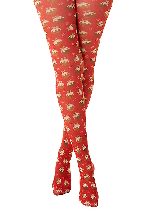 Pamela Mann Christmas Pudding Tights ()