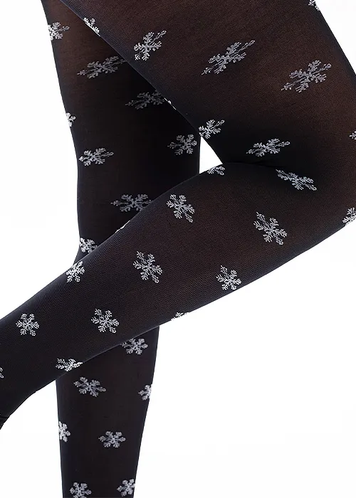 Pamela Mann Snowflake Patterned Tights ()