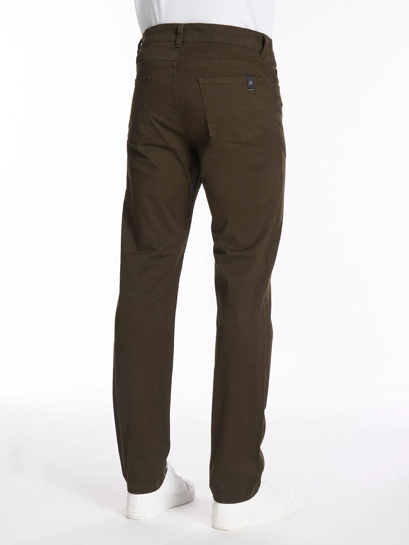 Pantalone 5 tasche in Twill di cotone elasticizzato - Dark Blue