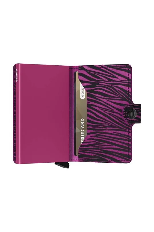 Secrid leather wallet Miniwallet Zebra Fuchsia pink color