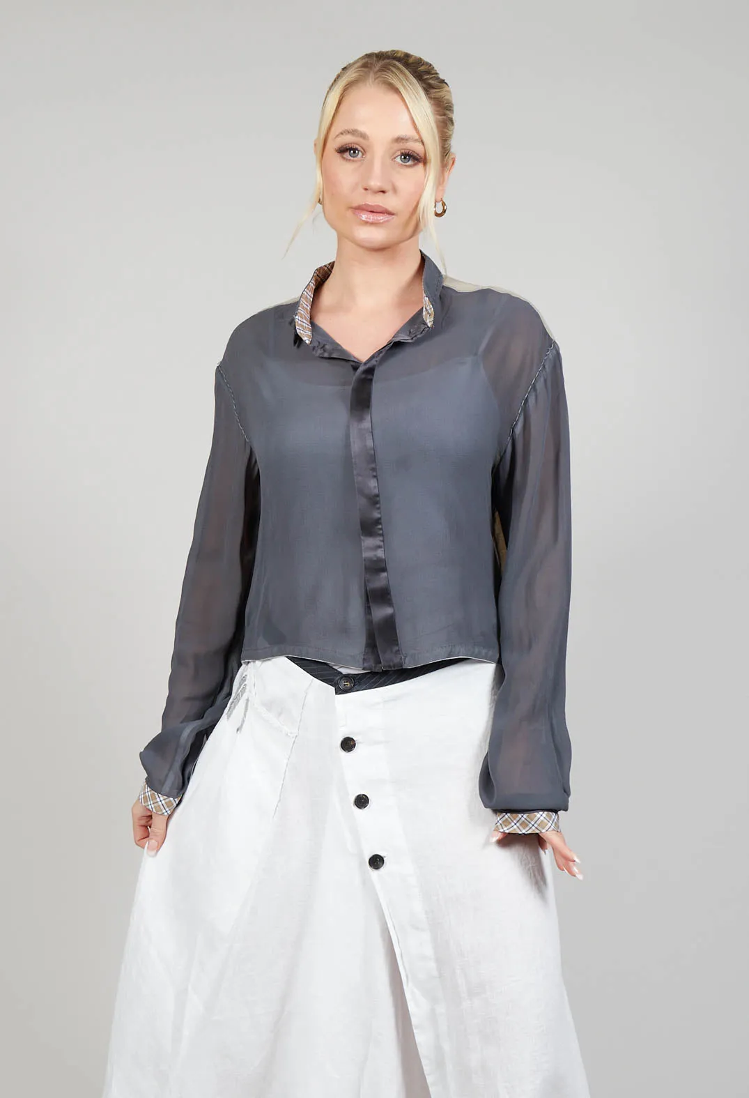 Sheer Shirt in Original Grey