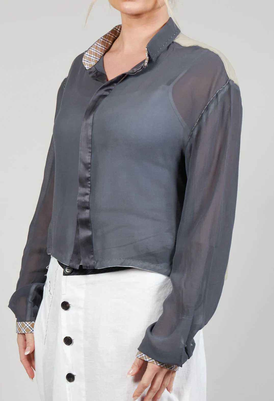 Sheer Shirt in Original Grey