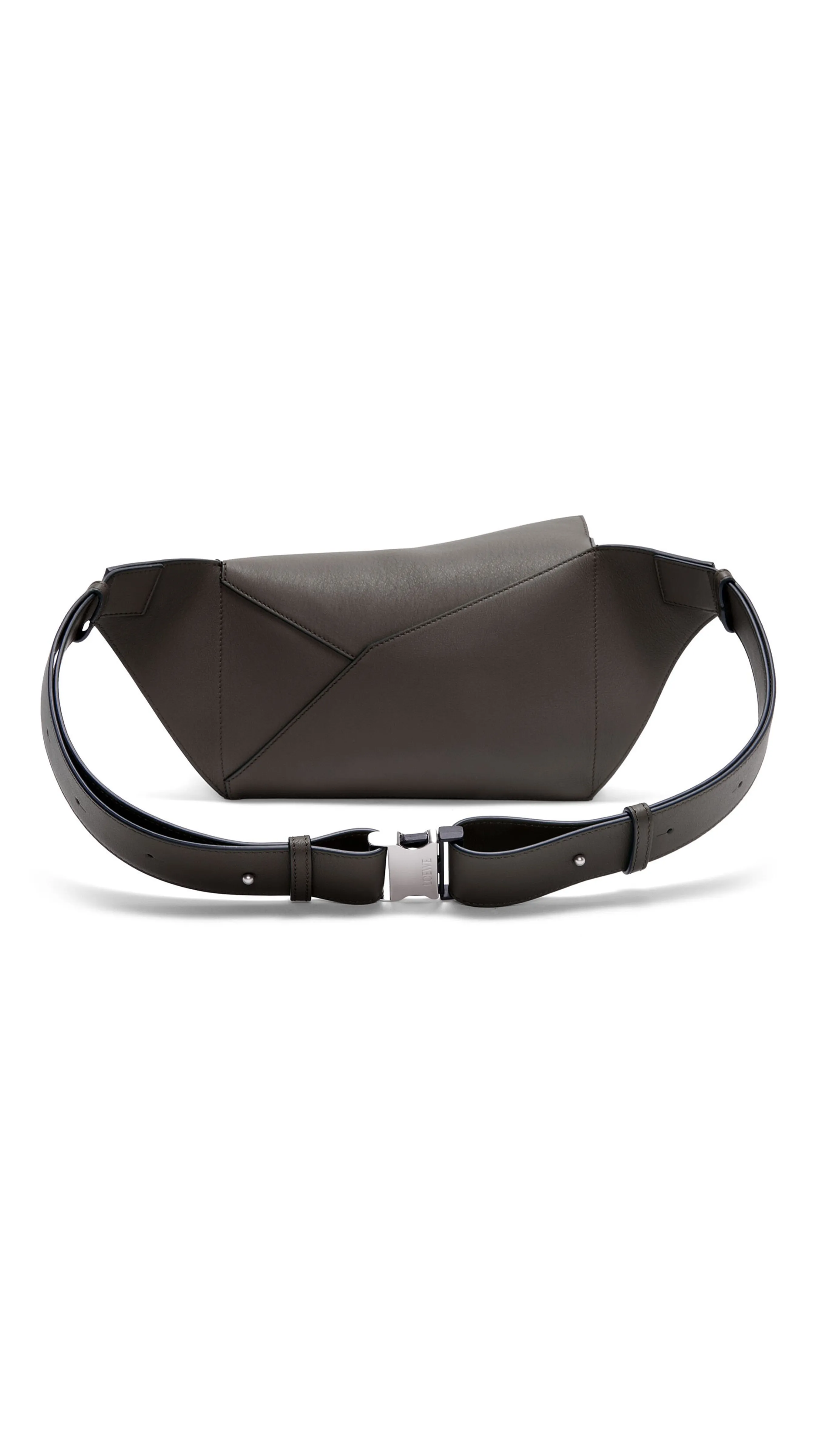 Small Puzzle Bumbag in Classic Calfskin - Dark Grey