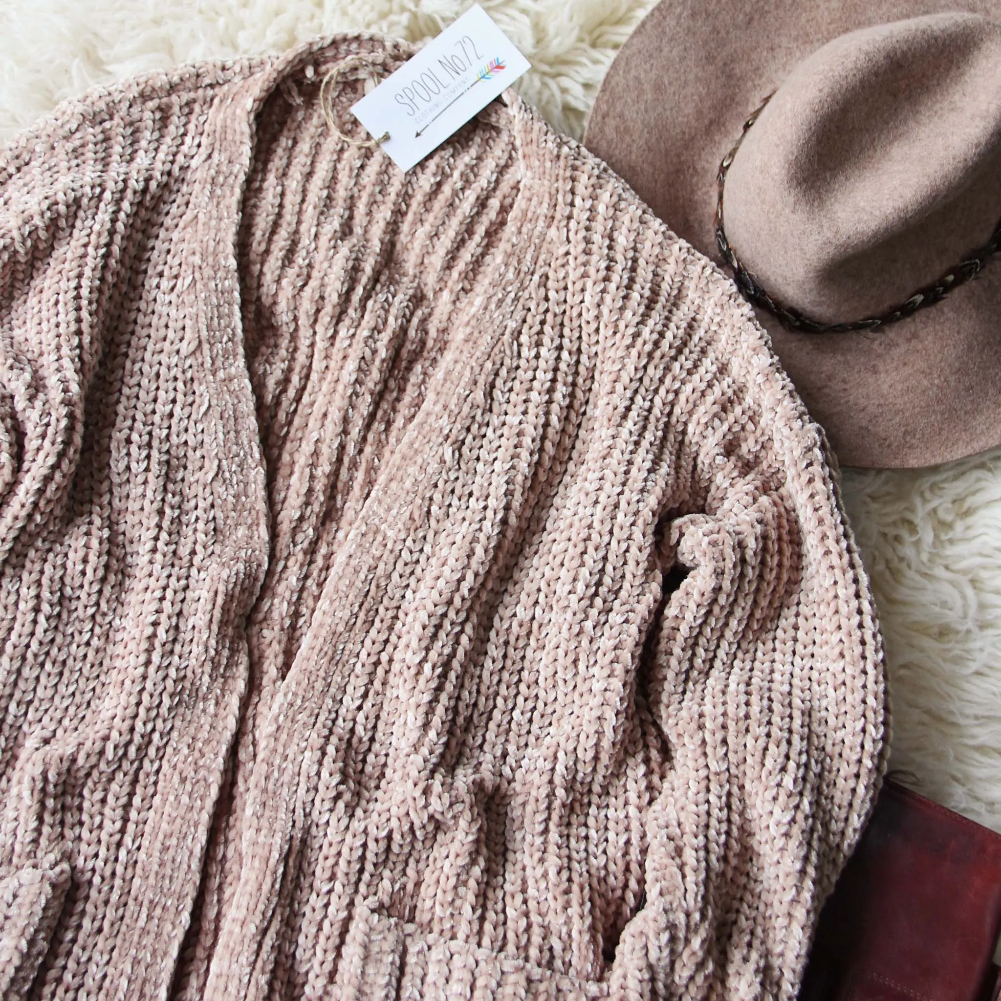 Softest Chenille Sweater in Taupe