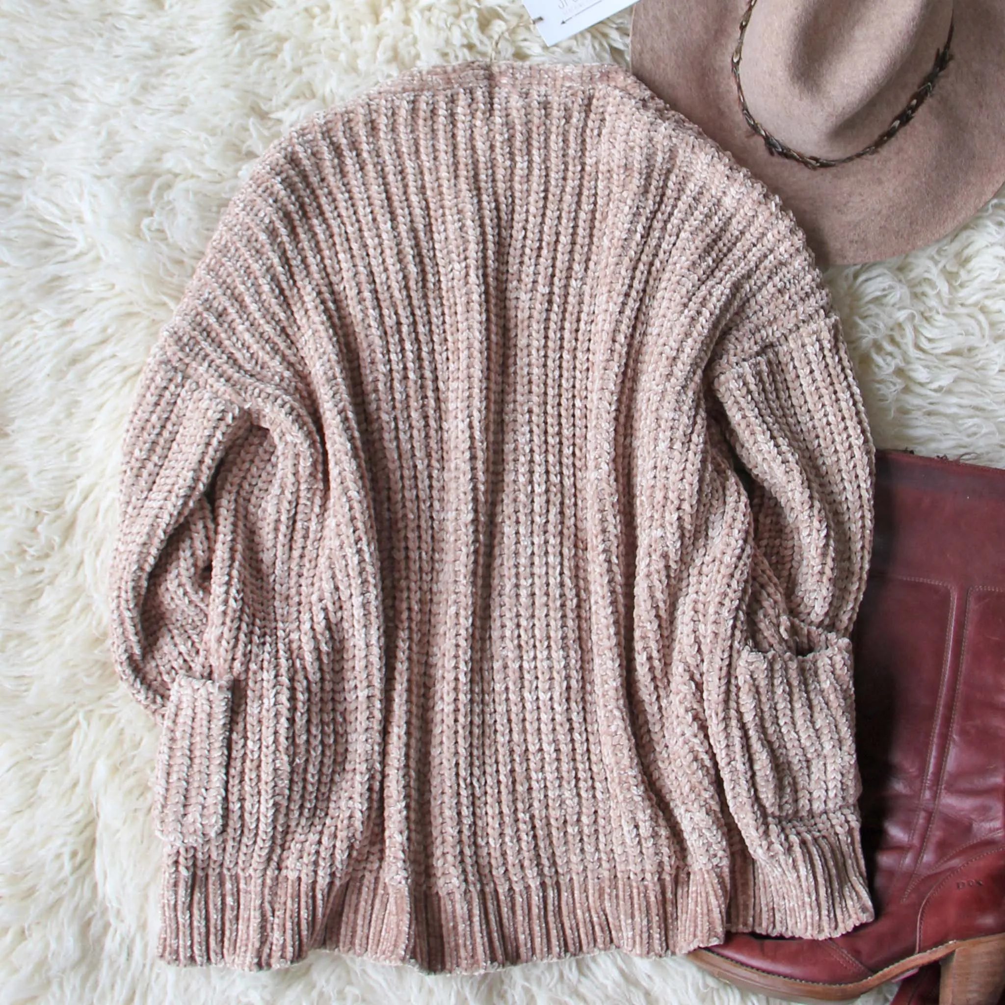 Softest Chenille Sweater in Taupe