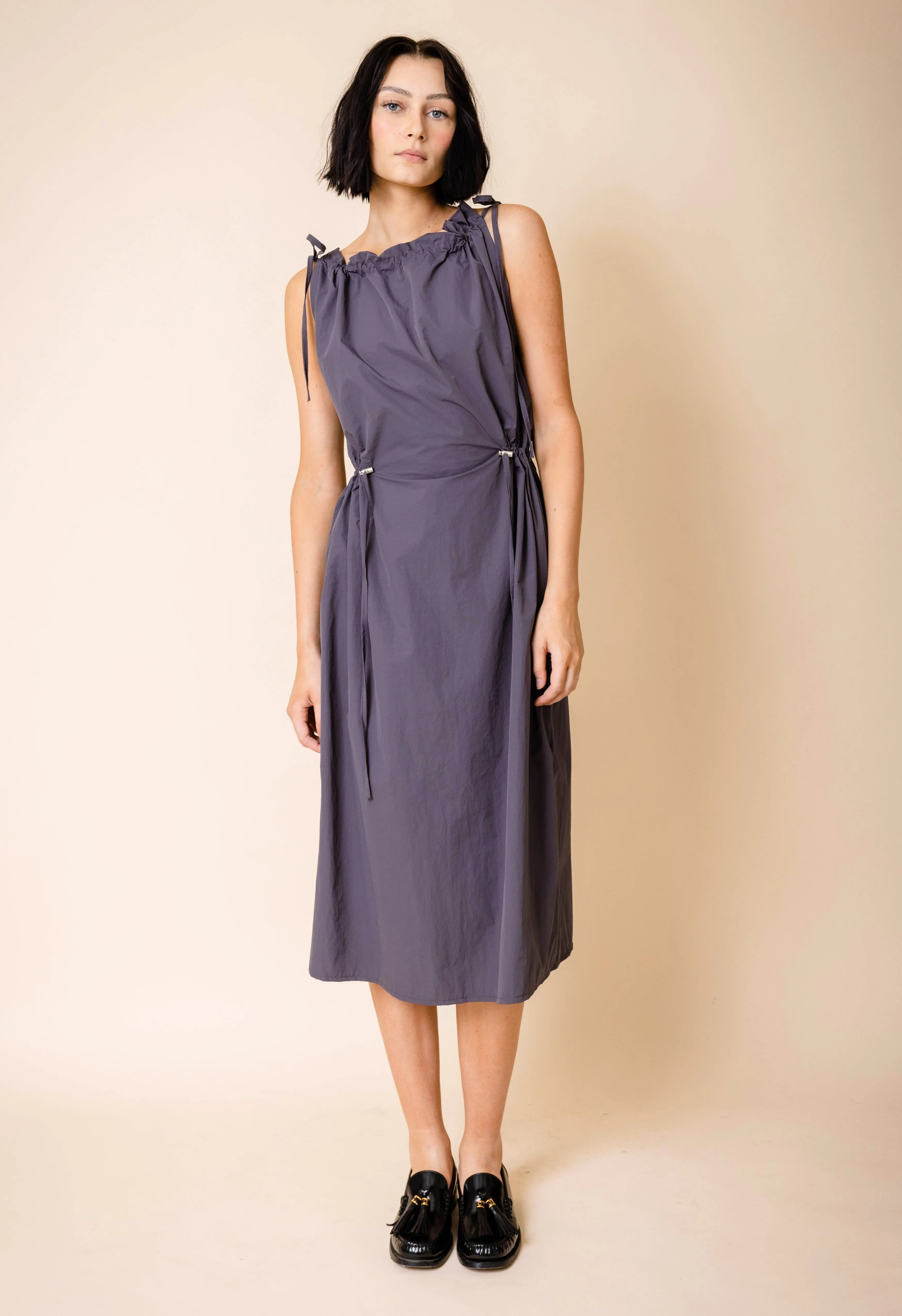 Spritz Parachute Dress In Grey