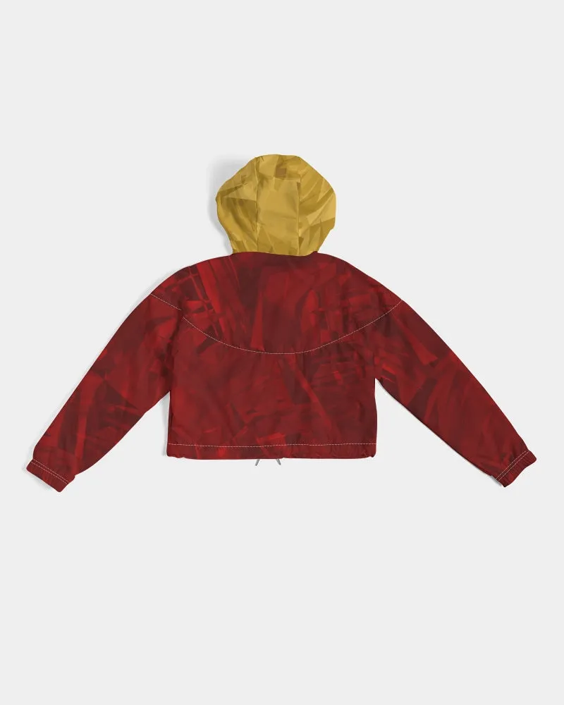 Sqdltd SB Women's Cropped Windbreaker Lava Sun