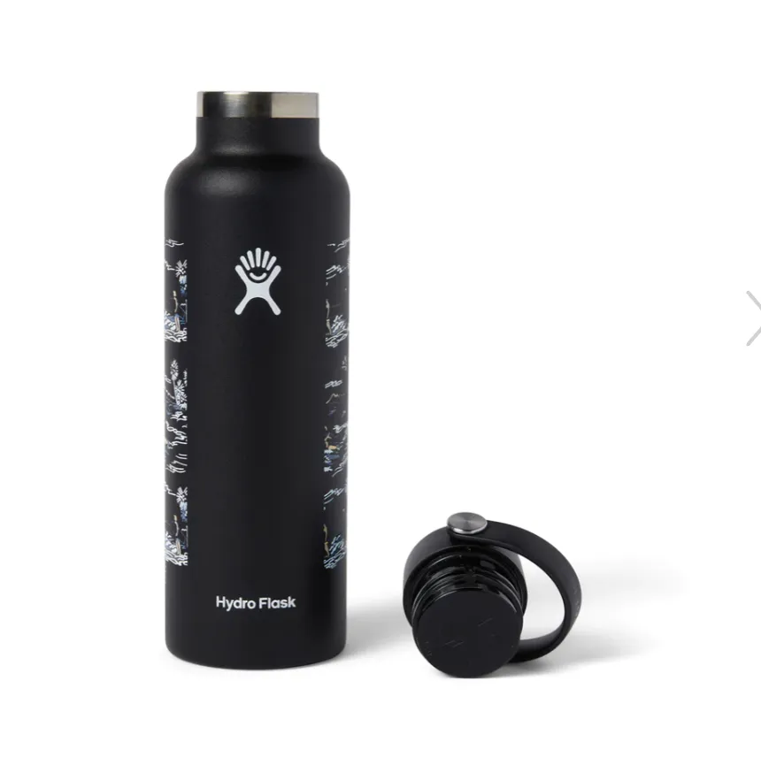 Surfer's Paradise Hydro Flask - Black