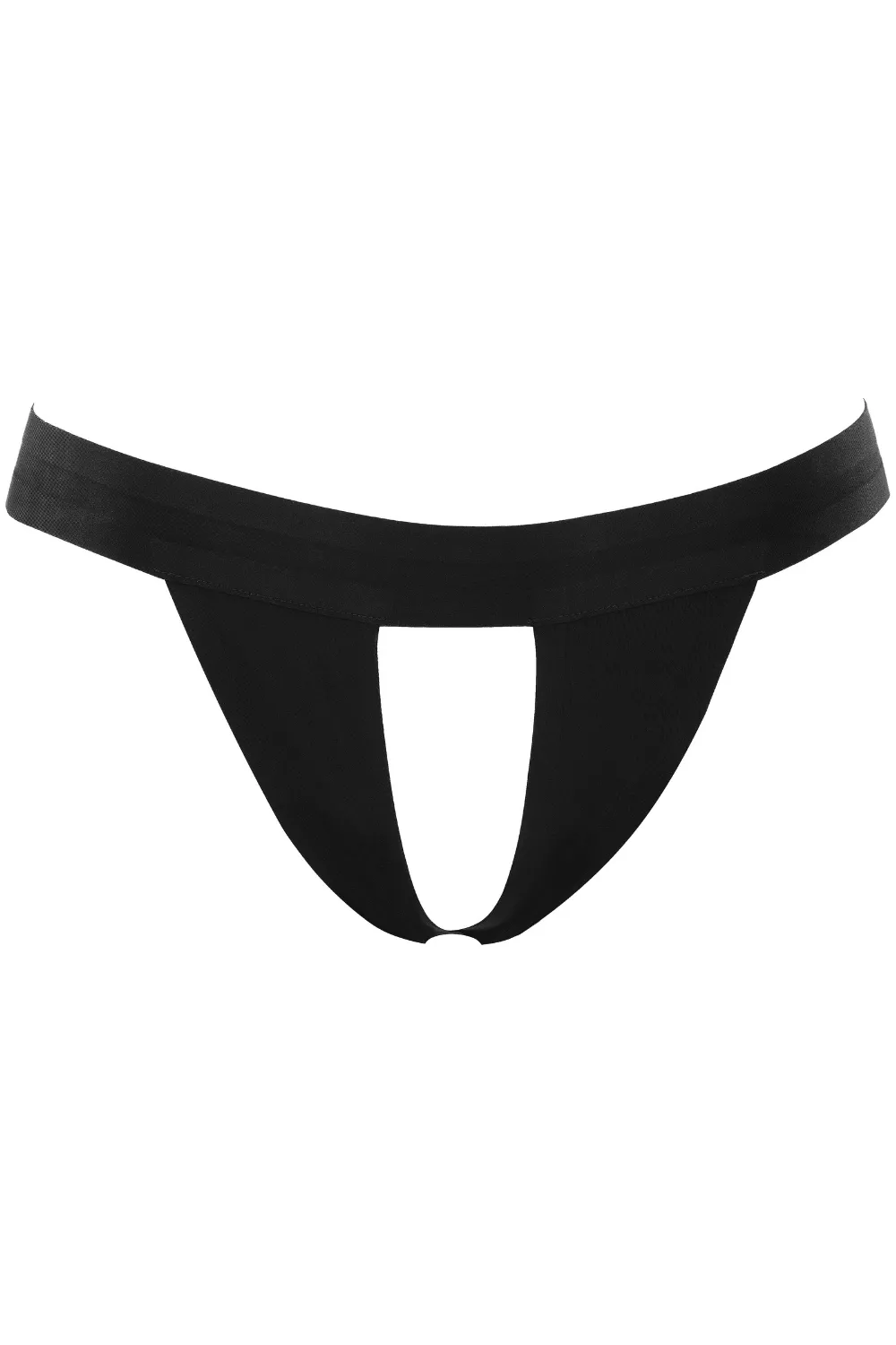 Tapage Nocturne Black Open Thong