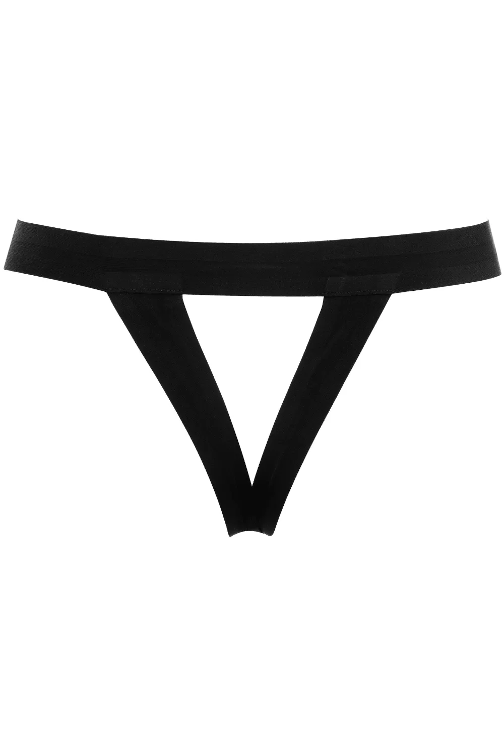 Tapage Nocturne Black Open Thong