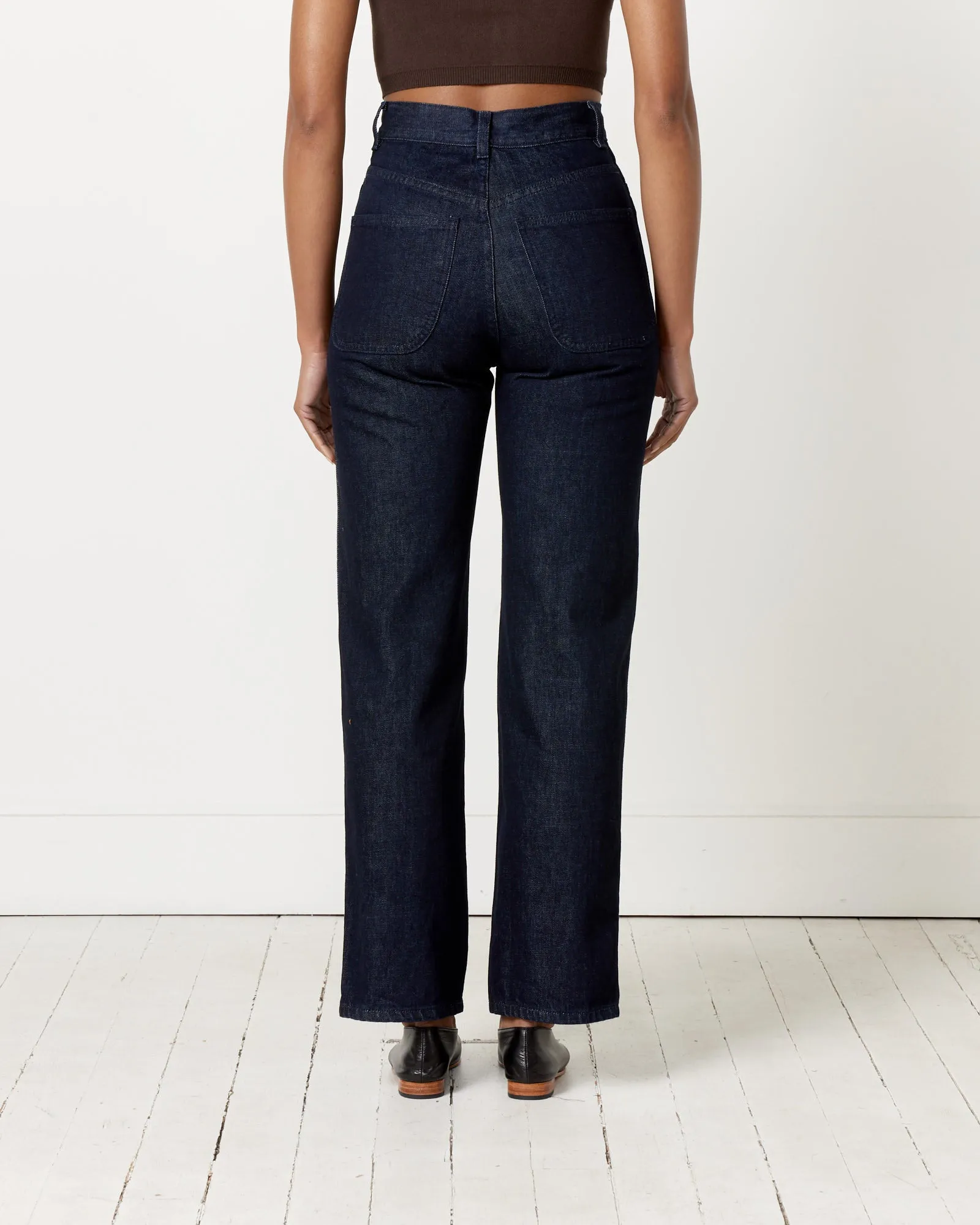 The 225 Blue Stitch Pant in Dark Blue