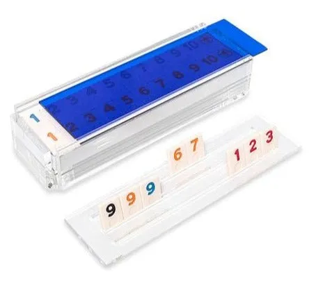 The Blue Acrylic Rummy Set