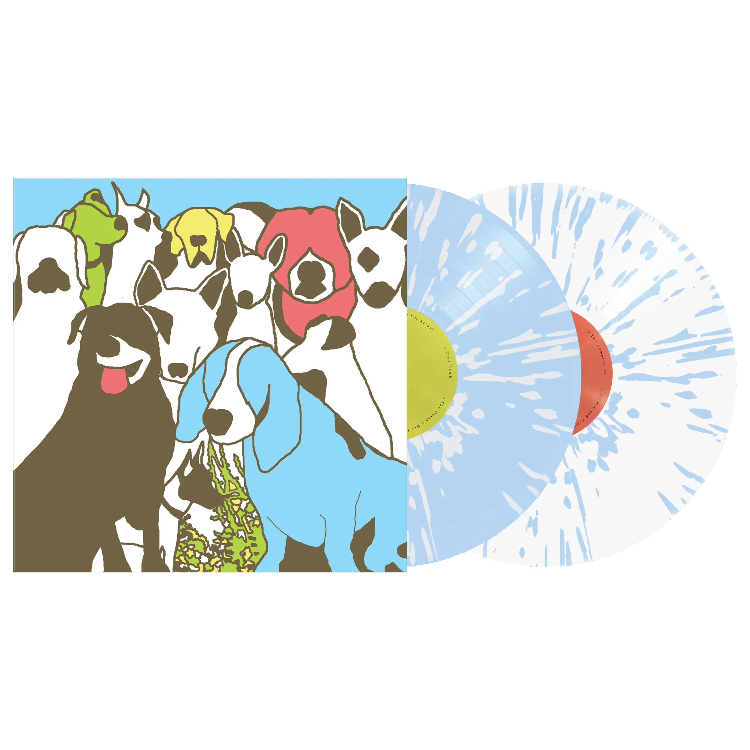 THE FORMAT ‘DOG PROBLEMS’ 2LP (Limited Edition – Only 350 made, Baby Blue w/ White Splatter (A/B) & White w/ Baby Blue Splatter 